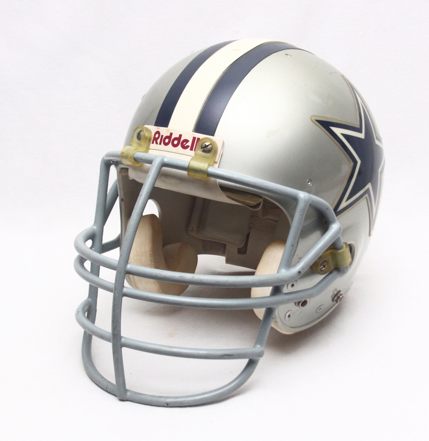 Vintage Game Used 1990s Dallas Cowboys Riddell VSR1 Football Helmet - Size Large