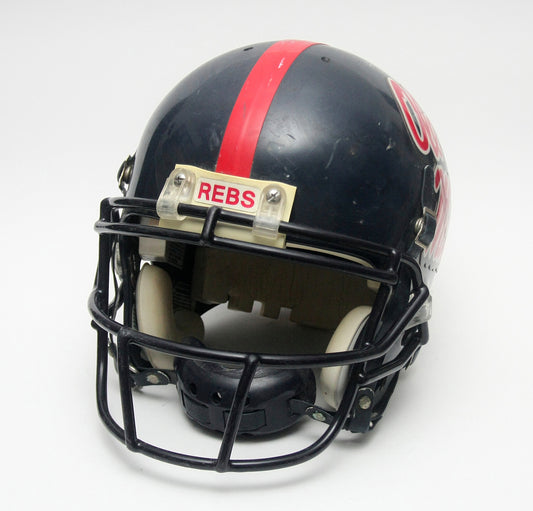 Game Used 2000 Eli Manning Style Ole Miss Rebels Football Helmet