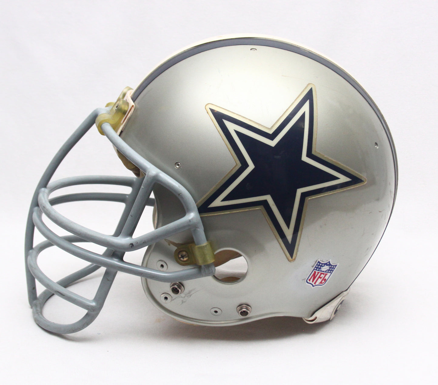 Vintage Game Used 1990s Dallas Cowboys Riddell VSR1 Football Helmet - Size Large