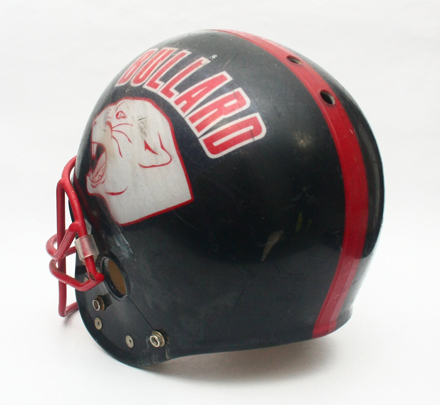 Vintage Game Used 1991 Bullard Panthers High School Maxpro CLEAR SHELL Football Helmet Size Large