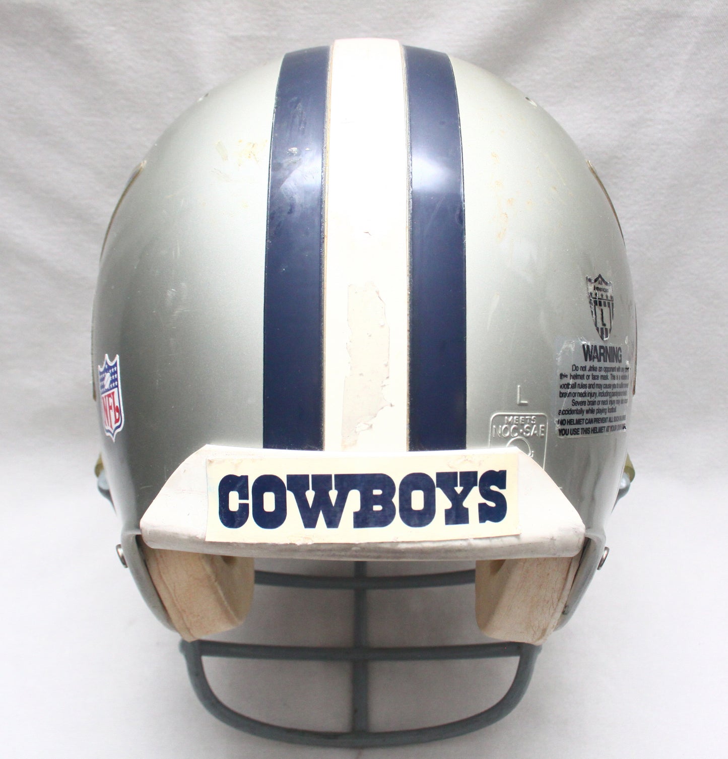 Vintage Game Used 1990s Dallas Cowboys Riddell VSR1 Football Helmet - Size Large