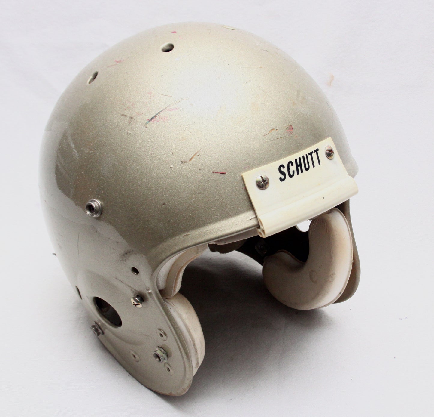 Pre-owned Schutt Air Advantage Youth Large Gold Metallic Football Helmet