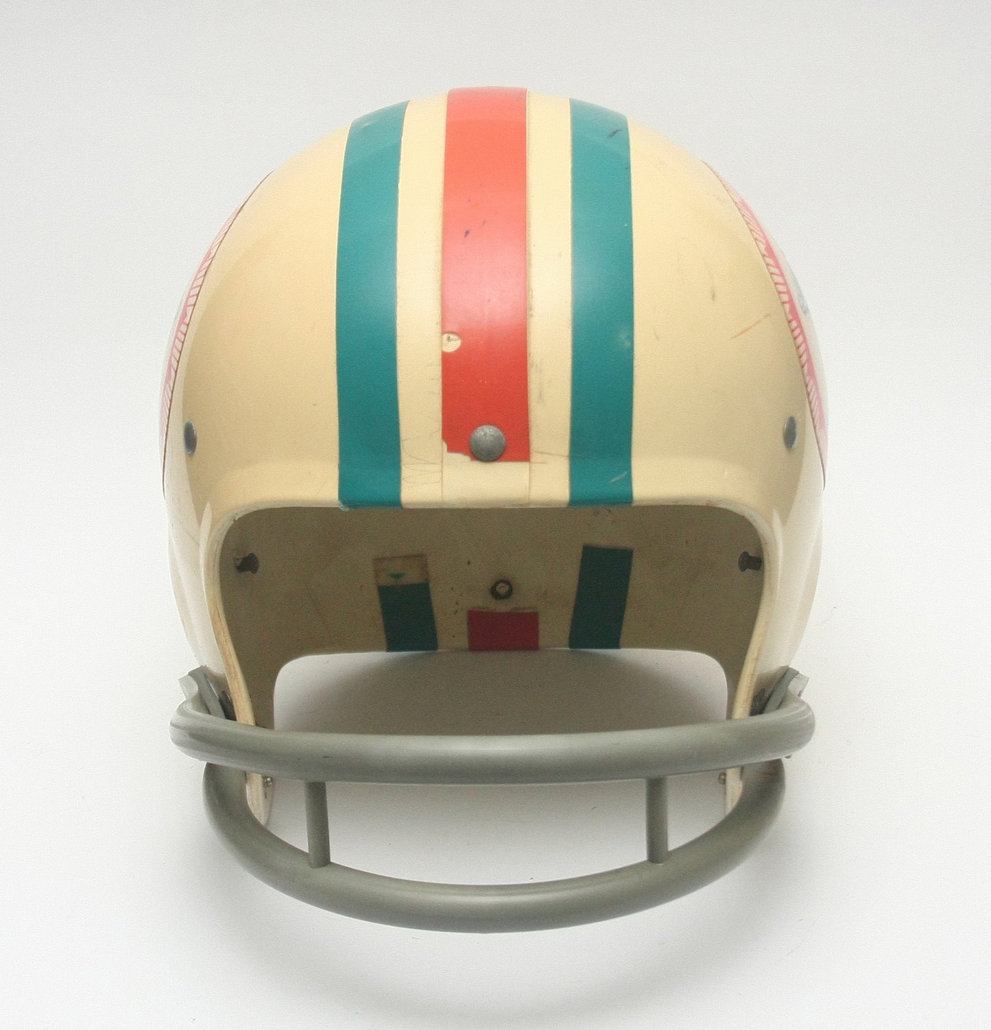 Vintage `1970s Miami Dolphins Riddell Kra Lite Football Helmet - Ex Lamp