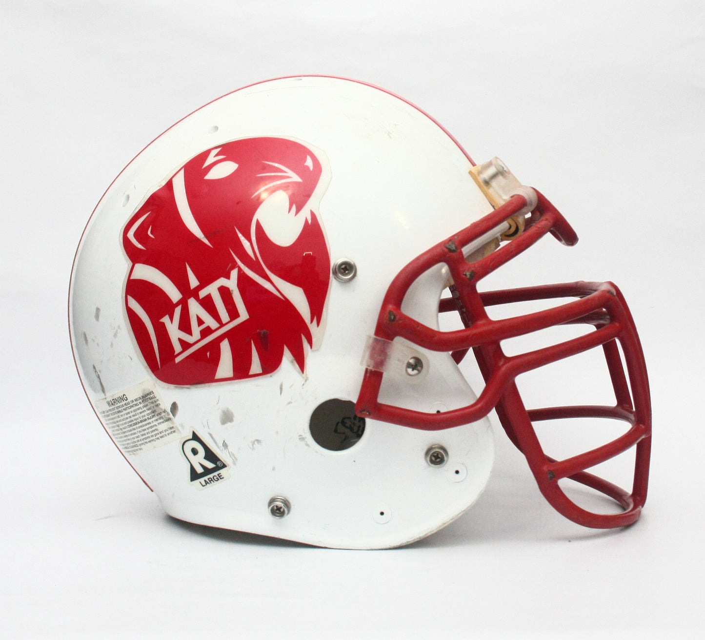 Game Used Katy Tigers Texas High School Schutt PA2 Football Helmet Size Large