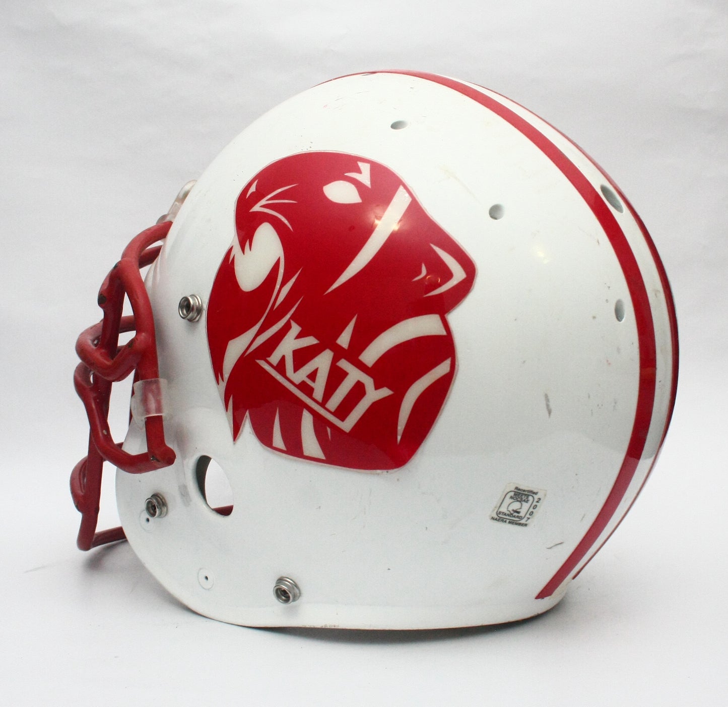 Game Used Katy Tigers Texas High School Schutt PA2 Football Helmet Size Large