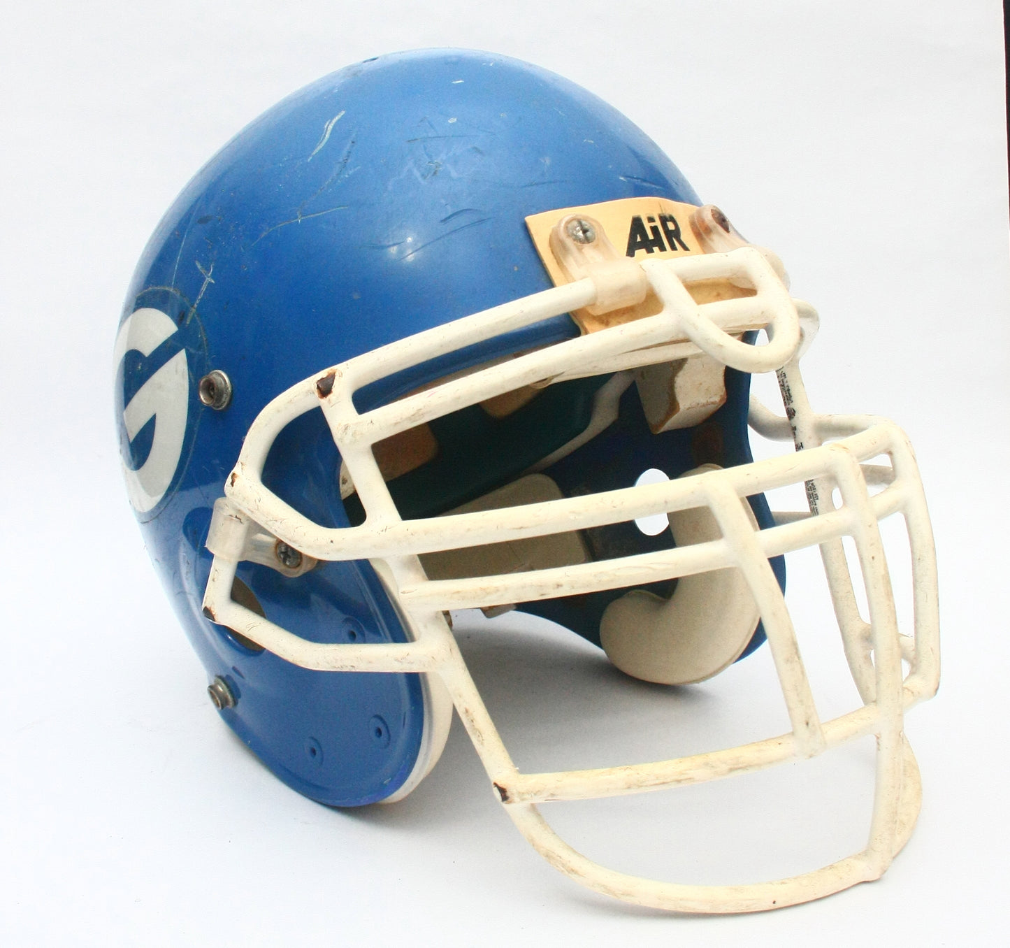 Vintage 1990s Game Used Georgetown Eagles Texas High School Schutt PA2 Football Helmet Size L