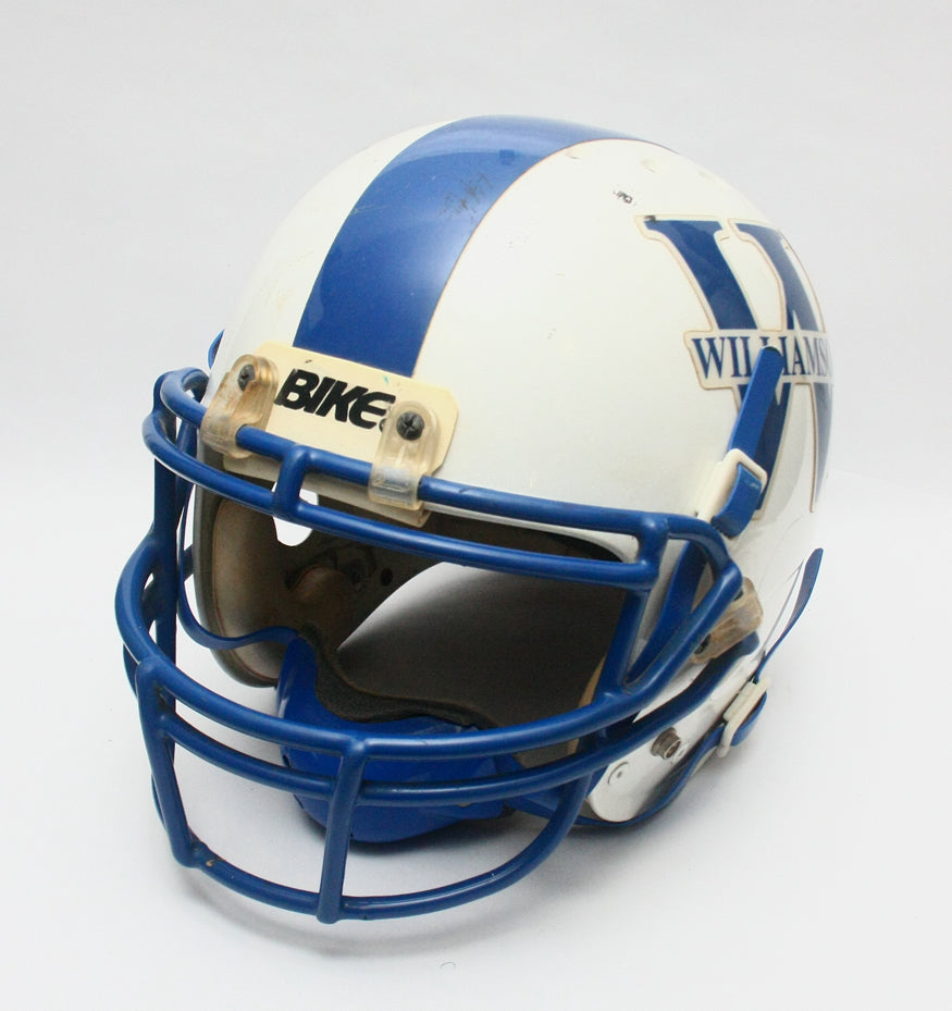 Game Used Vintage BIKE Football Helmet- Size Large - White