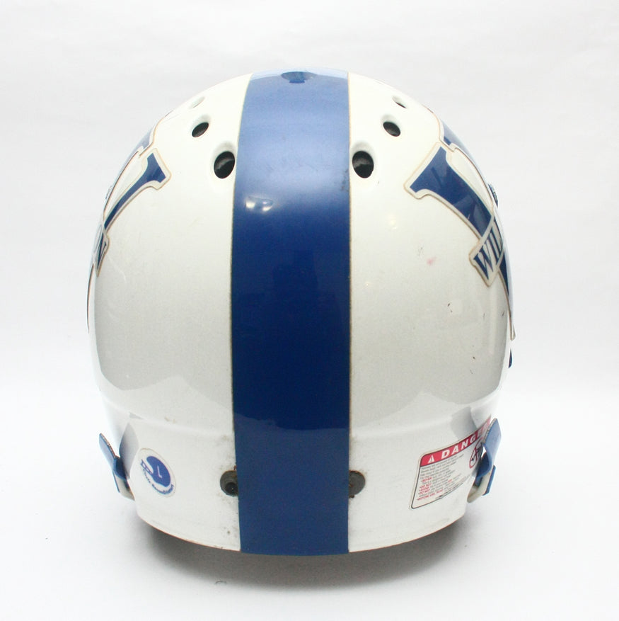 Game Used Vintage BIKE Football Helmet- Size Large - White