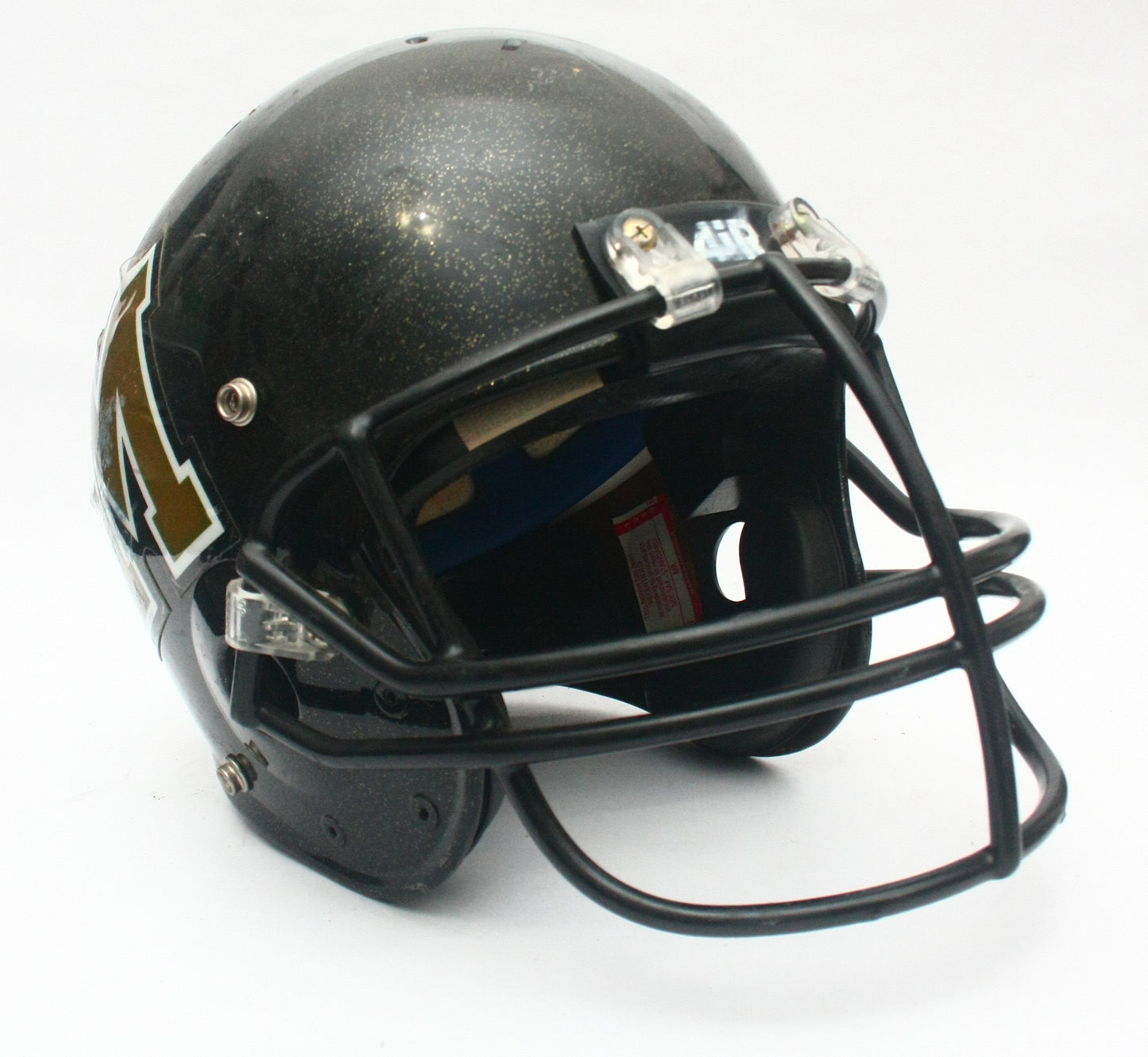 Vintage 1999 Game Used Meridian Yellowjackets Texas High School Schutt Pro Air II Football Helmet Size Medium