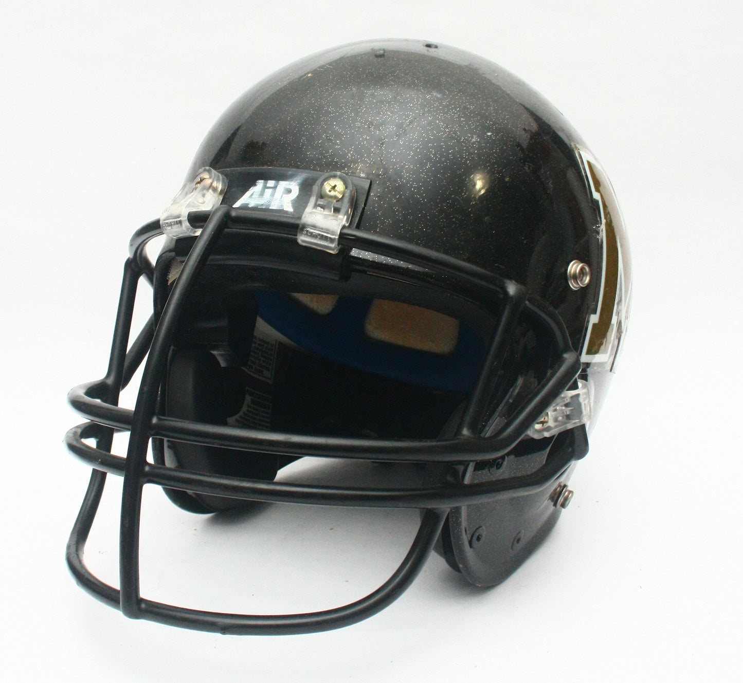 Vintage 1999 Game Used Meridian Yellowjackets Texas High School Schutt Pro Air II Football Helmet Size Medium