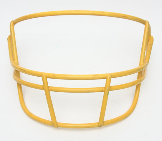 Rare Vintage Game Used 1980s Schutt OPO Football Helmet Facemask - Yellow