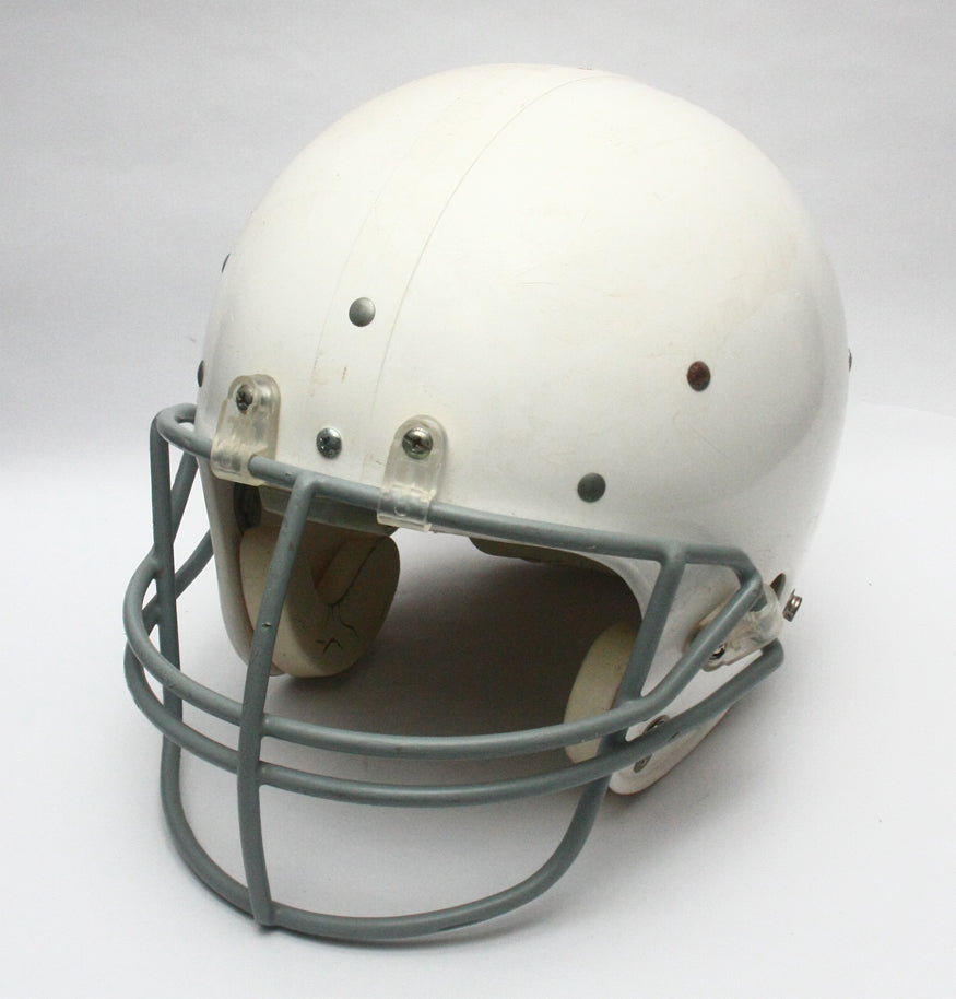 Game Used Vintage NOKONA 500 Football Helmet- Size Large - White