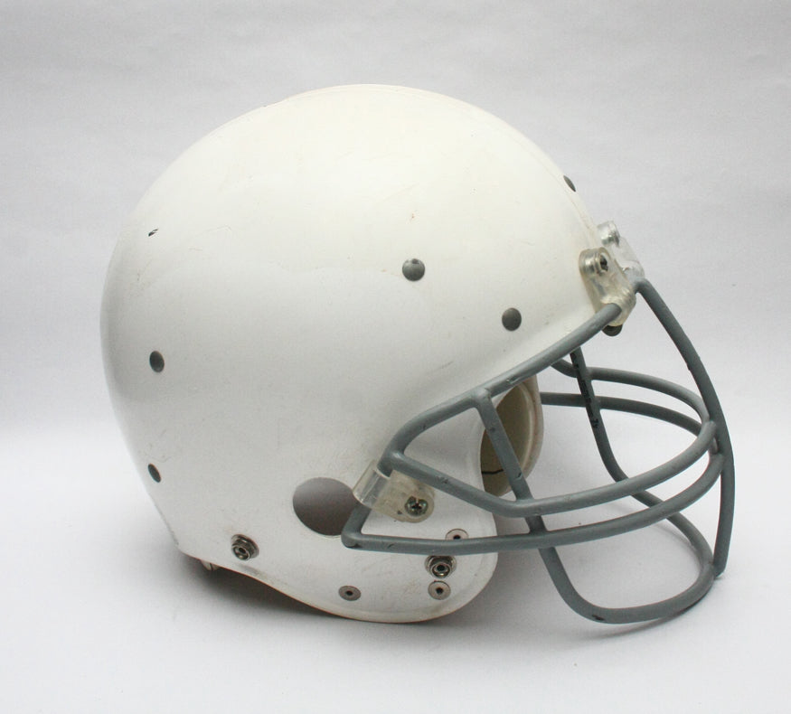 Game Used Vintage NOKONA 500 Football Helmet- Size Large - White