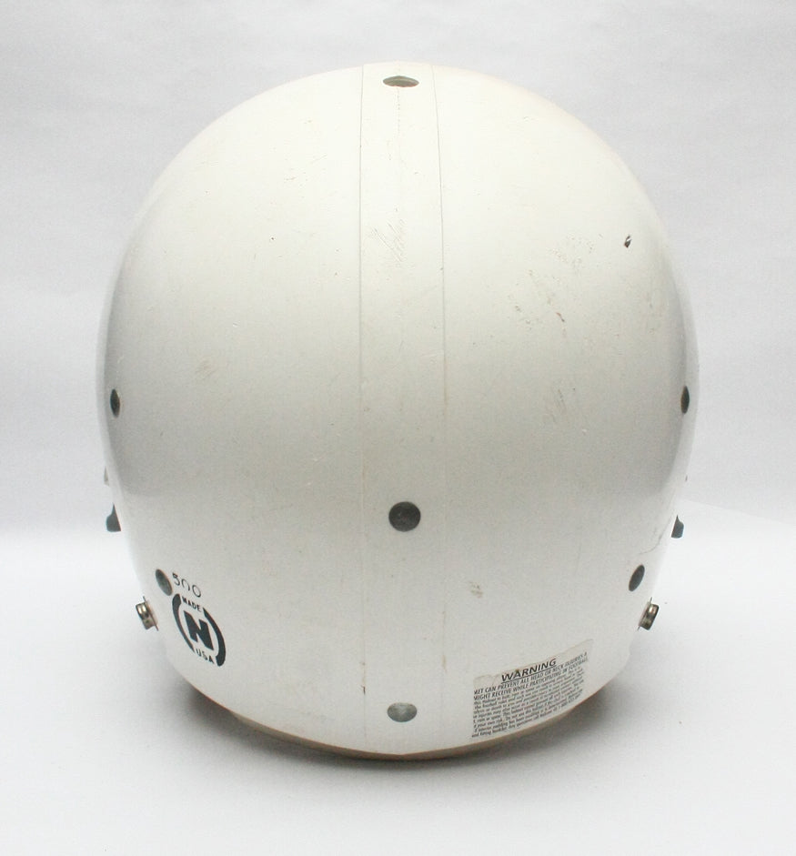 Game Used Vintage NOKONA 500 Football Helmet- Size Large - White