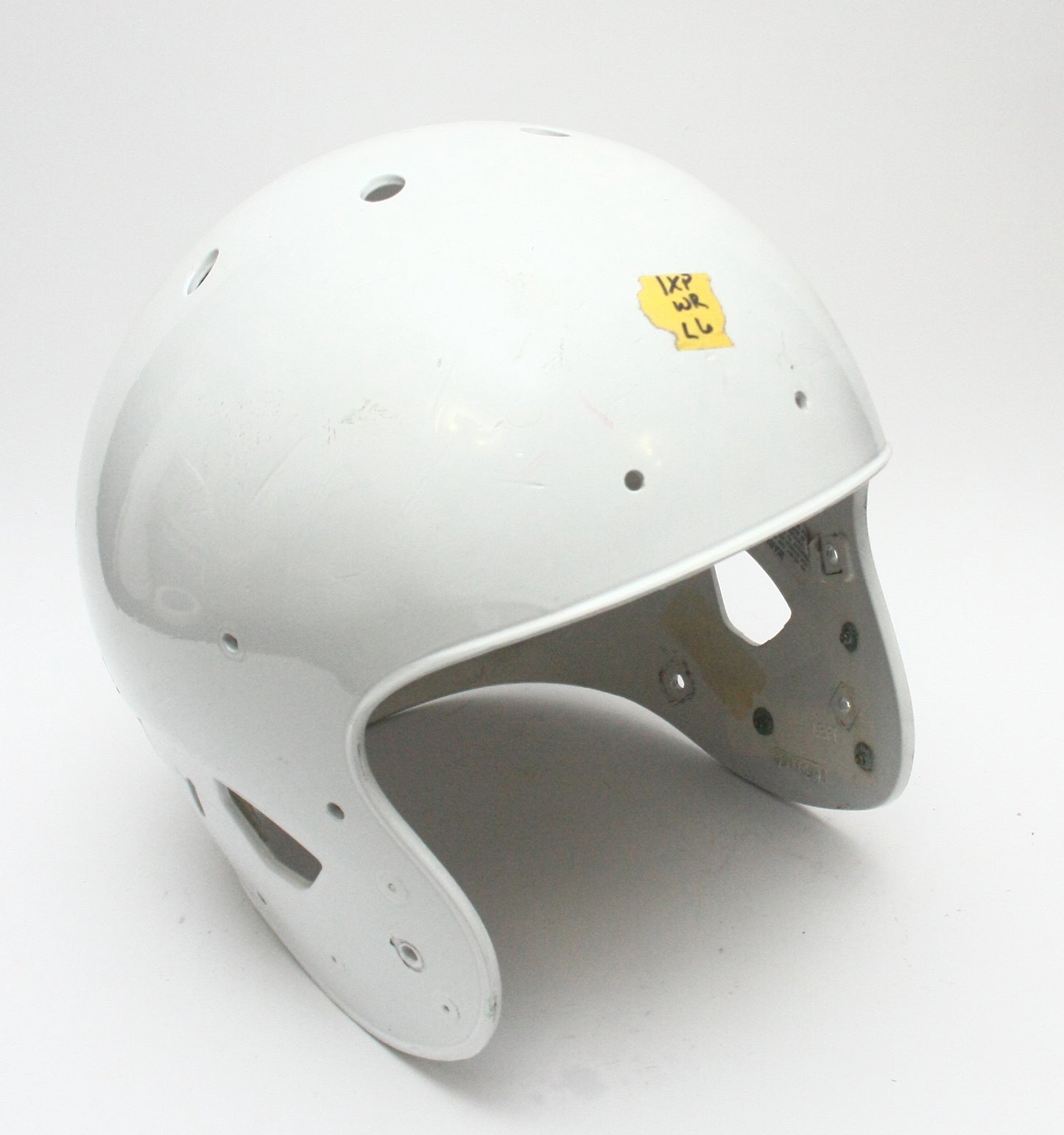 Game Used Schutt Air XP Football Helmet Shell Only- Large - White