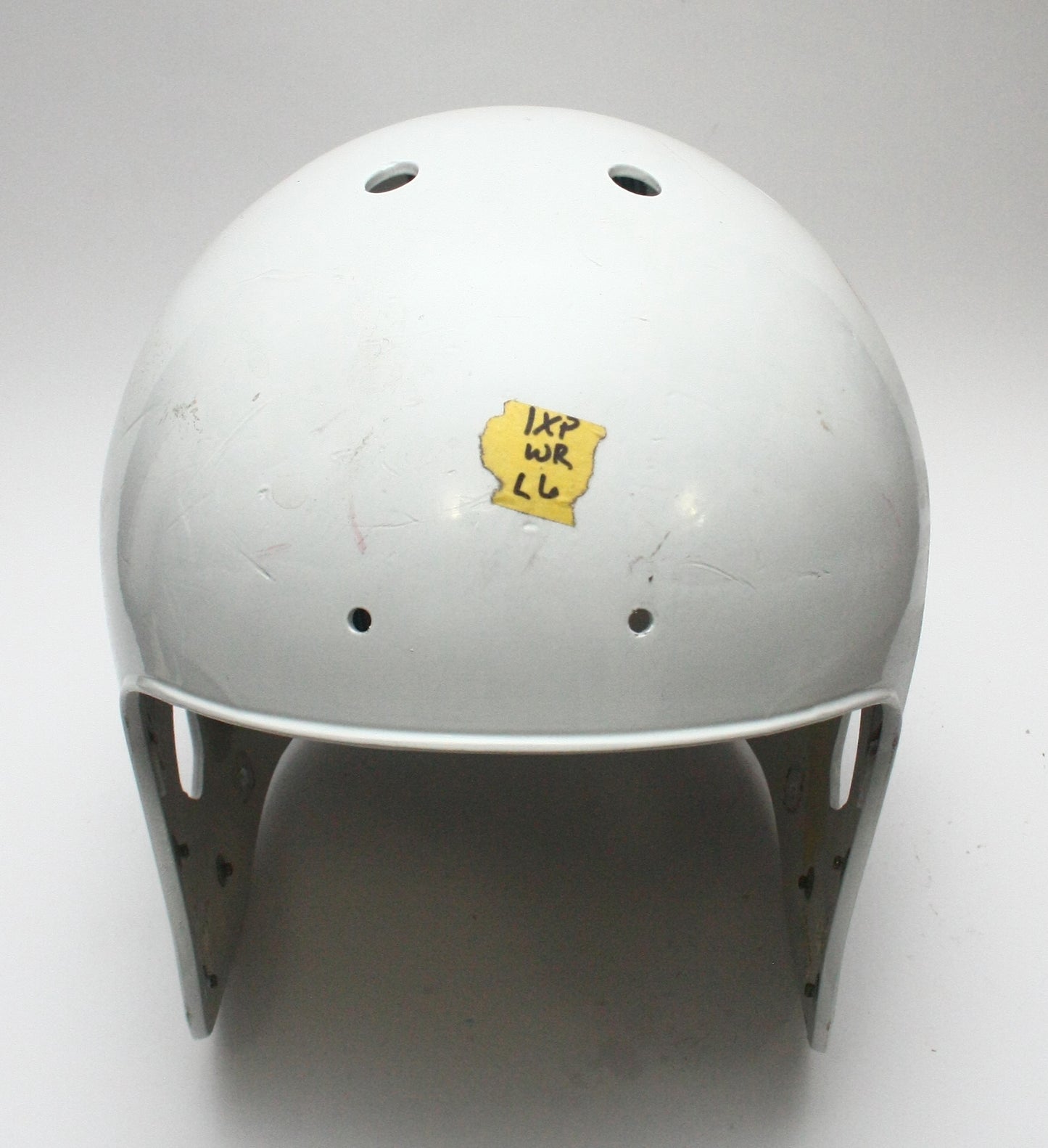 Game Used Schutt Air XP Football Helmet Shell Only- Large - White