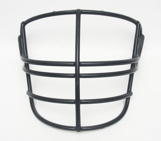 Game Used 1990s Schutt NJOP Football Facemask - Dark Navy Blue