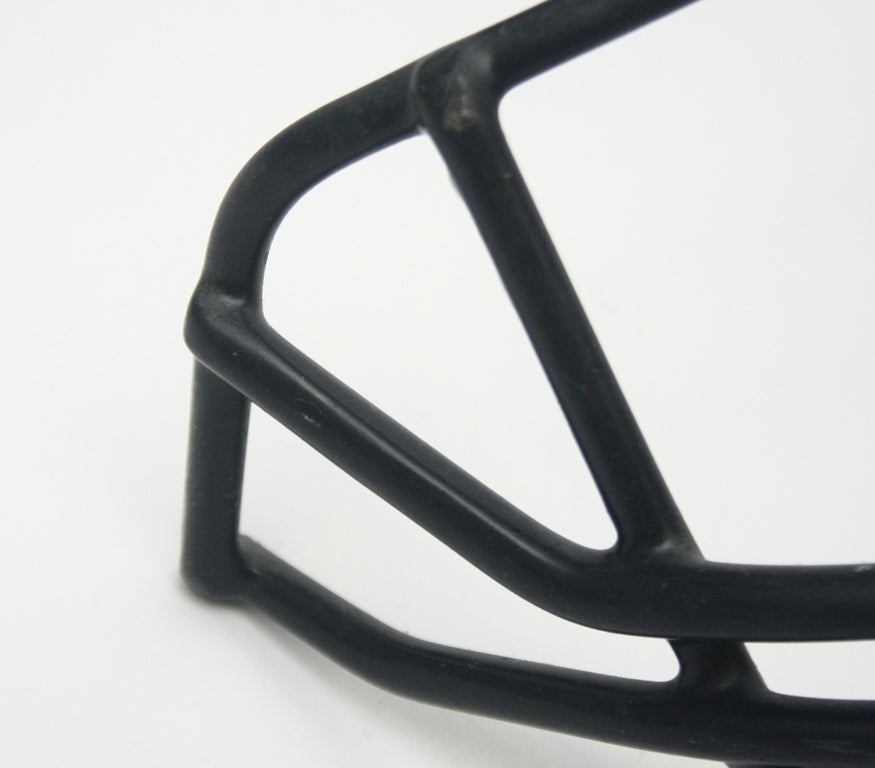 Game Used 1990s Schutt NJOP Football Facemask - Dark Navy Blue