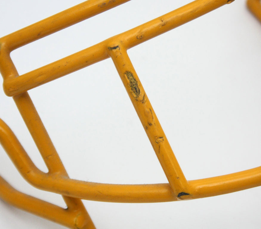 Game Used 1999 Riddell EGOP Football Facemask - Yellow Gold