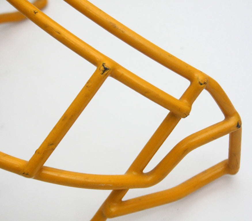 Game Used 1999 Riddell EGOP Football Facemask - Yellow Gold