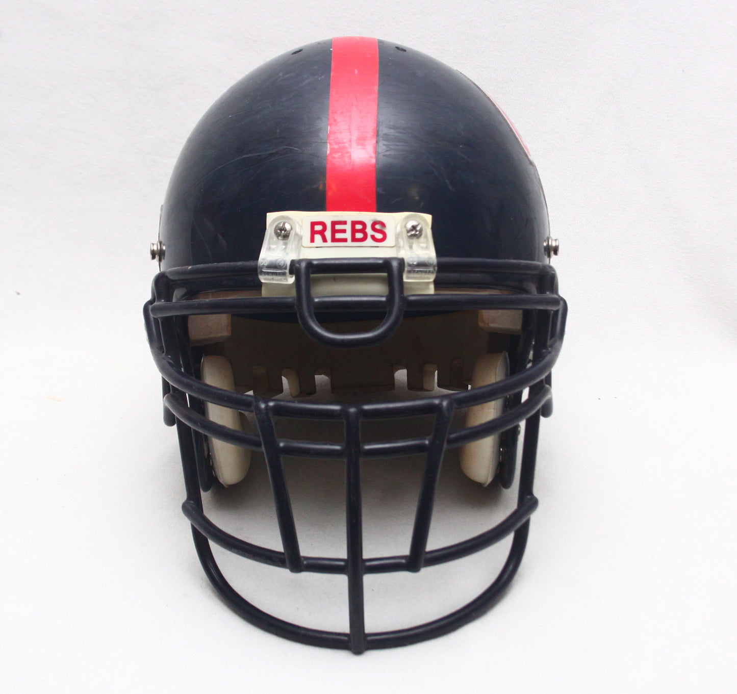 Vintage Game Used Eli Manning Era Ole Miss Rebels Football Helmet Size Large