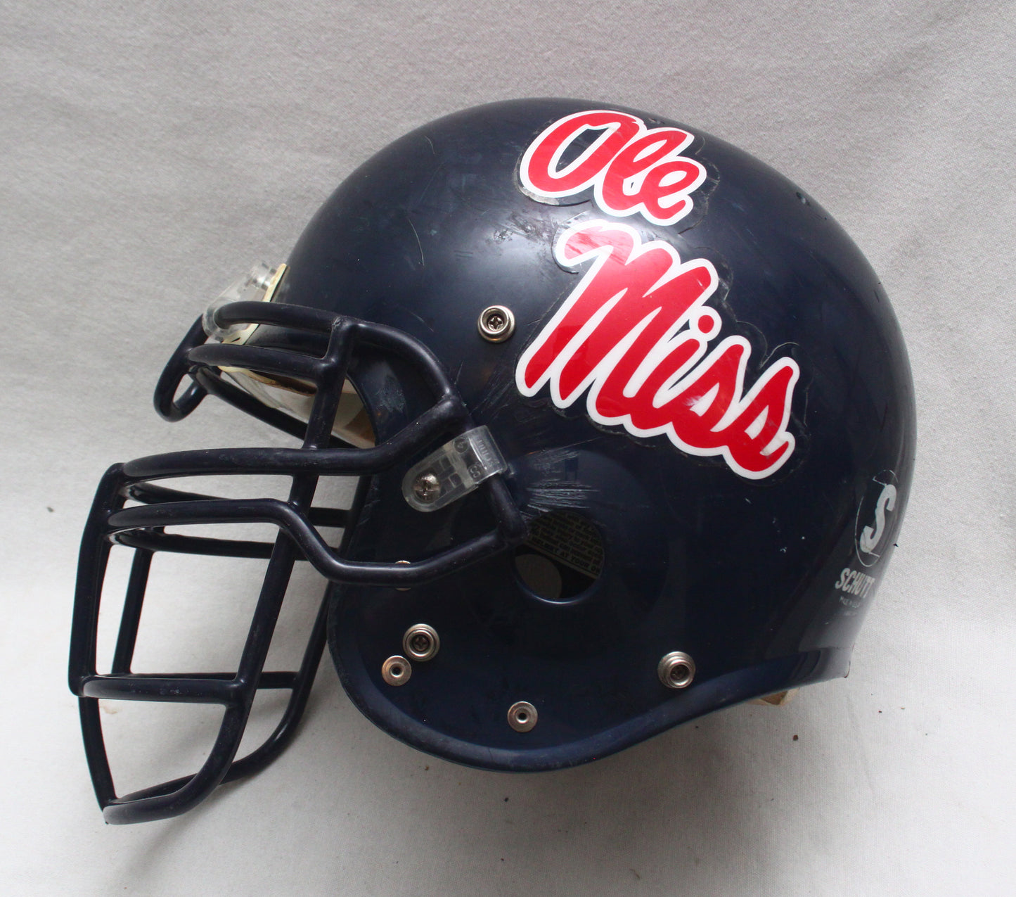 Vintage Game Used Eli Manning Era Ole Miss Rebels Football Helmet Size Large