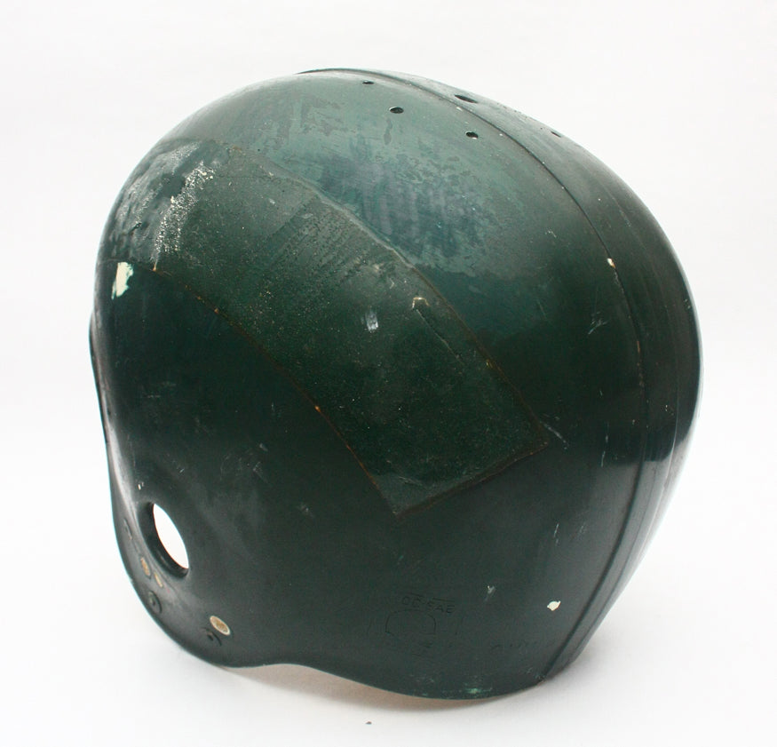 Vintage Game Used 1980s Gladiator GHH Football Helmet XL Painted Green - Shell Only