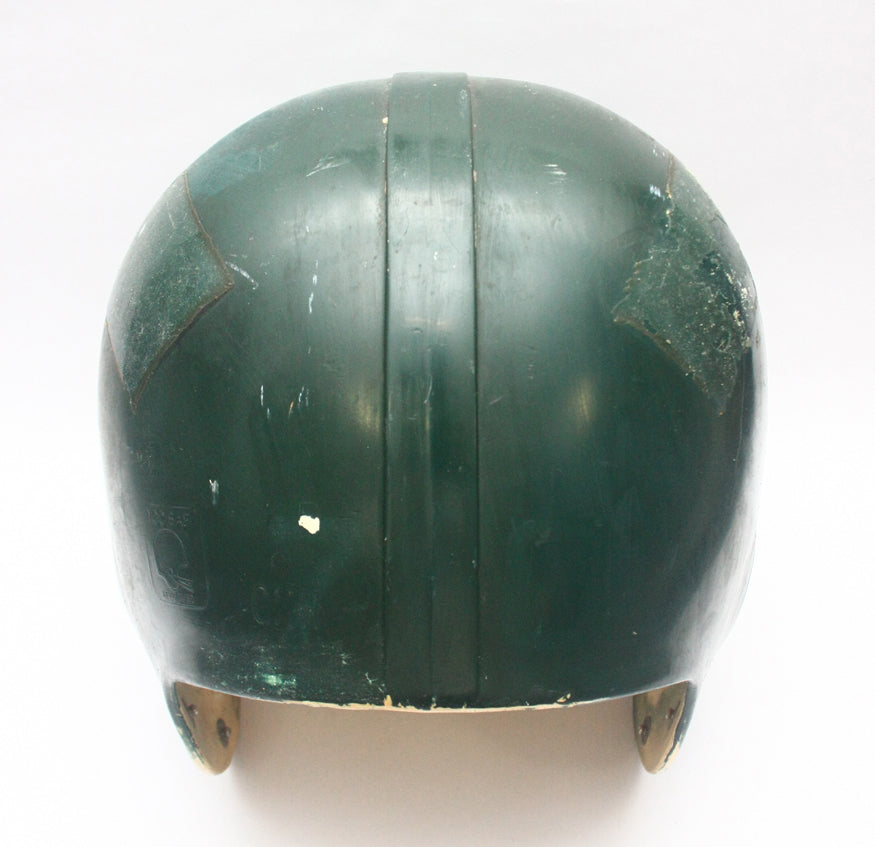 Vintage Game Used 1980s Gladiator GHH Football Helmet XL Painted Green - Shell Only