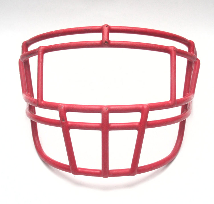 Vintage Game Used Schutt EGOP II Football Helmet Facemask - Scarlet Red