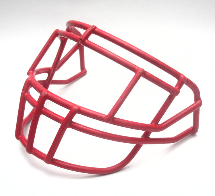 Vintage Game Used Schutt EGOP II Football Helmet Facemask - Scarlet Red