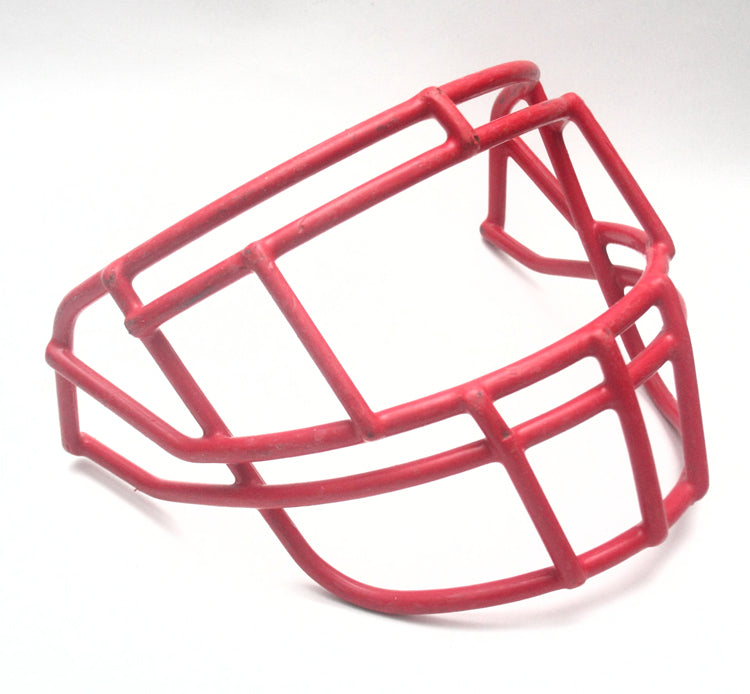 Vintage Game Used Schutt EGOP II Football Helmet Facemask - Scarlet Red