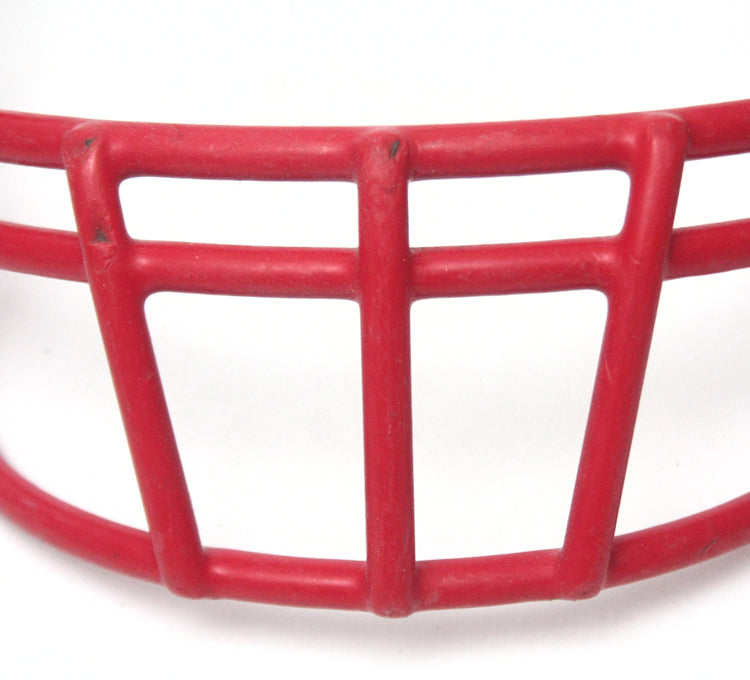 Vintage Game Used Schutt EGOP II Football Helmet Facemask - Scarlet Red