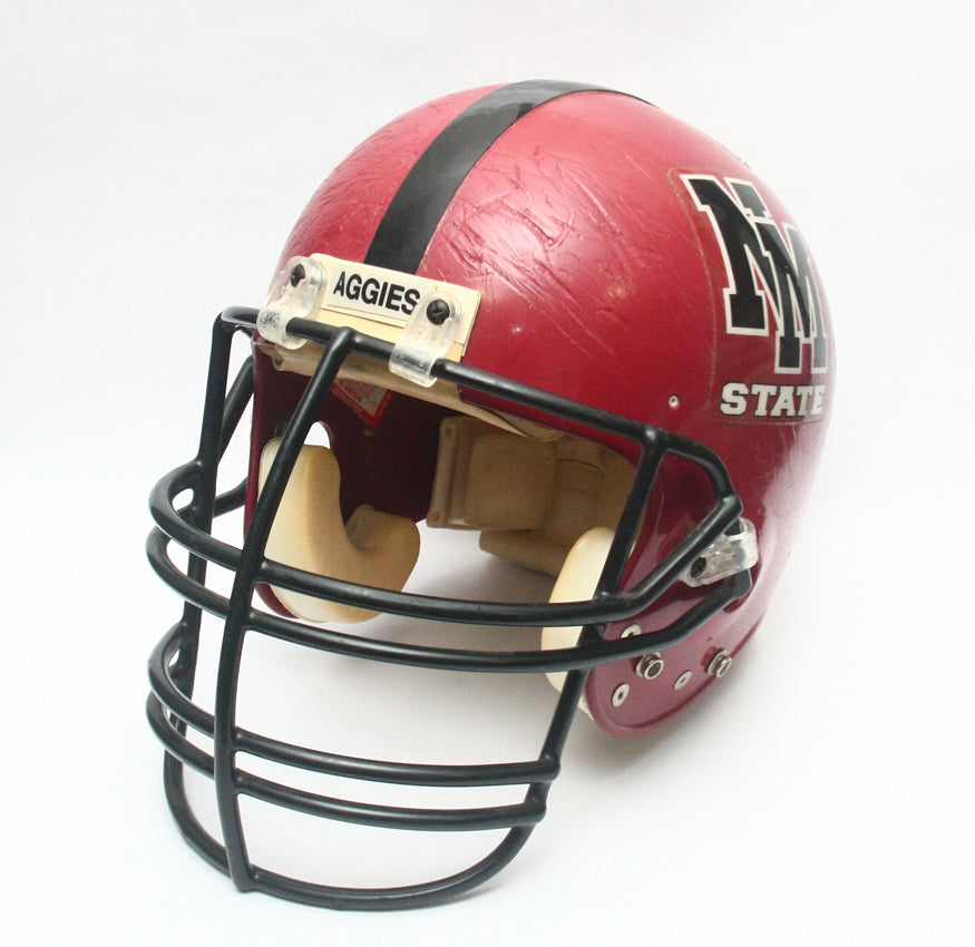 Game Used 1990s New Mexico State Aggies Riddell VSR 3 Football Helmet Size XL