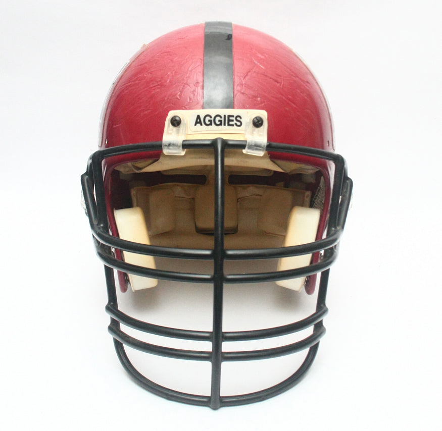 Game Used 1990s New Mexico State Aggies Riddell VSR 3 Football Helmet Size XL