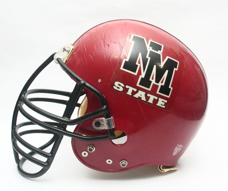 Game Used 1990s New Mexico State Aggies Riddell VSR 3 Football Helmet Size XL