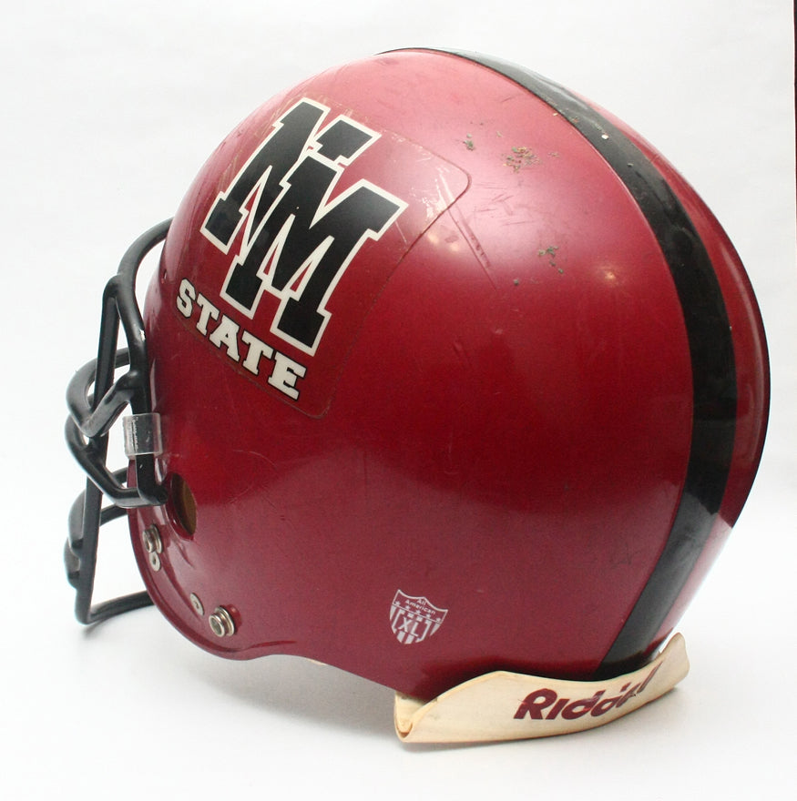 Game Used 1990s New Mexico State Aggies Riddell VSR 3 Football Helmet Size XL