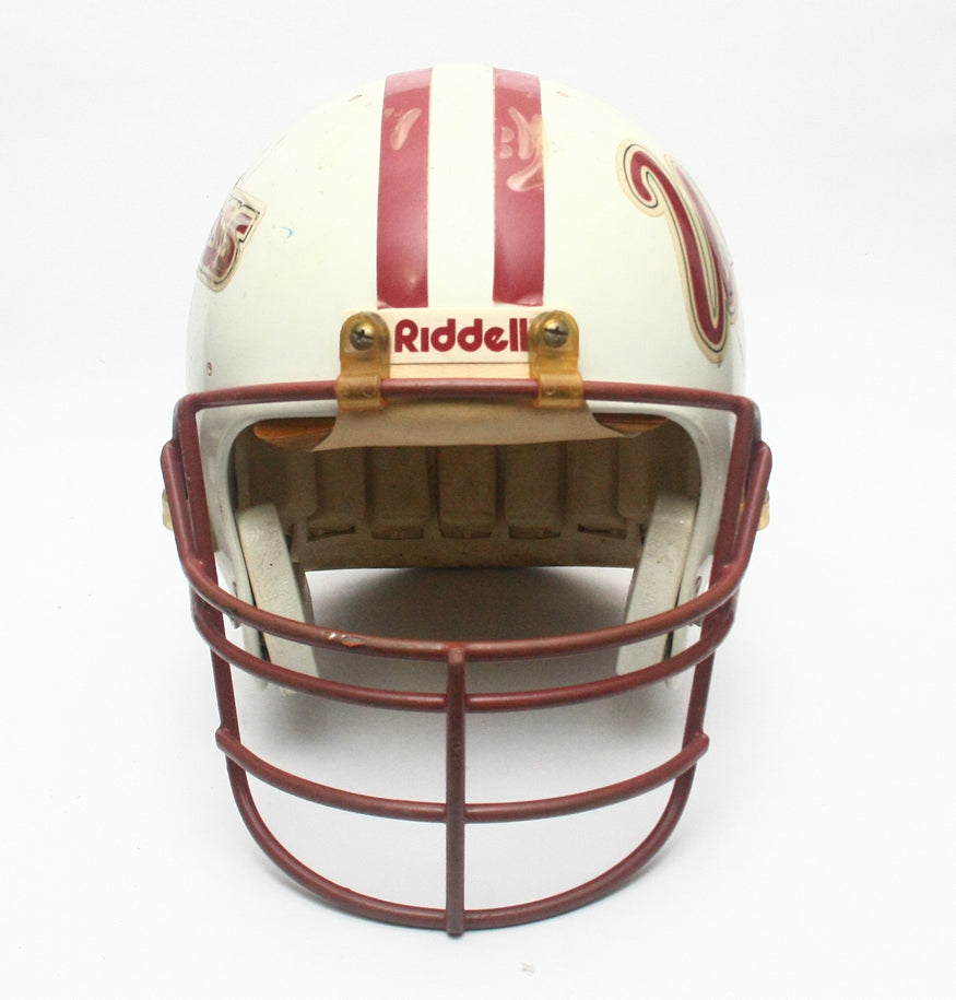 Game Used 1990s UMass Minutemen Riddell WD1 Football Helmet Size 7 3/4