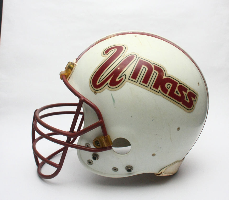 Game Used 1990s UMass Minutemen Riddell WD1 Football Helmet Size 7 3/4