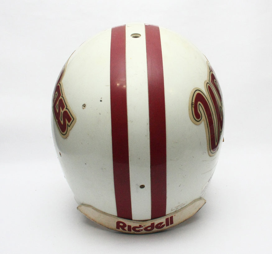 Game Used 1990s UMass Minutemen Riddell WD1 Football Helmet Size 7 3/4