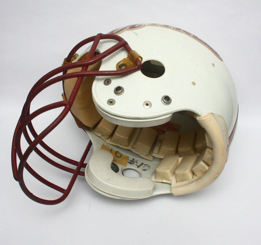 Game Used 1990s UMass Minutemen Riddell WD1 Football Helmet Size 7 3/4