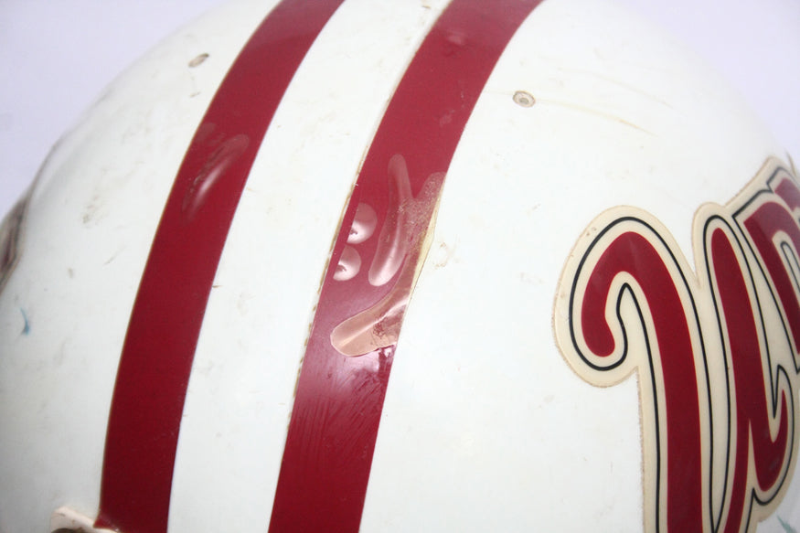 Game Used 1990s UMass Minutemen Riddell WD1 Football Helmet Size 7 3/4