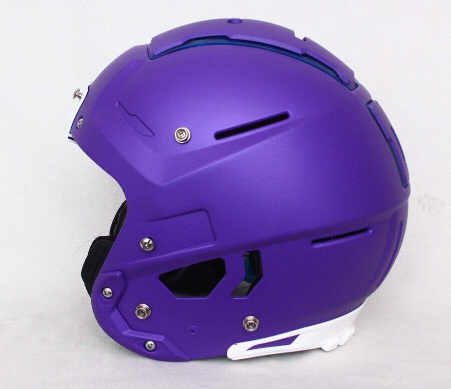 Customer SEND IN Football Helmet for Minnesota Vikings Matte Purple Metallic Painting Service